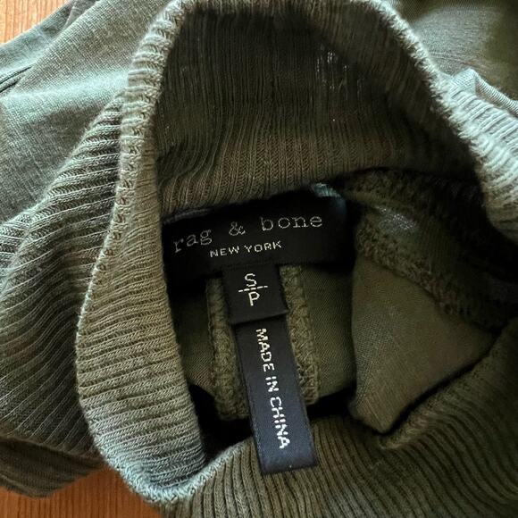 rag & bone Sleeveless Mock Neck Ribbed Top Size Small - Picture 13 of 13